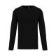 Férfi hosszú ujjú kereknyakú sztreccs póló, Kariban KA3016, Black-L