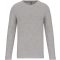 Férfi hosszú ujjú kereknyakú sztreccs póló, Kariban KA3016, Light Grey Heather-3XL