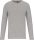 Férfi hosszú ujjú kereknyakú sztreccs póló, Kariban KA3016, Light Grey Heather-S