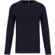Férfi hosszú ujjú kereknyakú sztreccs póló, Kariban KA3016, Navy-XL