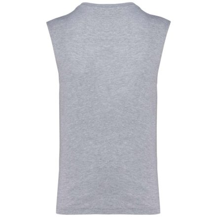 Férfi organikus széles vállú ujjatlan póló, Kariban KA3022IC, Oxford Grey-M