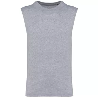   Férfi organikus széles vállú ujjatlan póló, Kariban KA3022IC, Oxford Grey-S