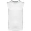 Férfi organikus széles vállú ujjatlan póló, Kariban KA3022IC, White-2XL