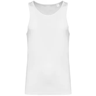 Férfi organikus ujjatlan póló, Kariban KA3023IC, White-S