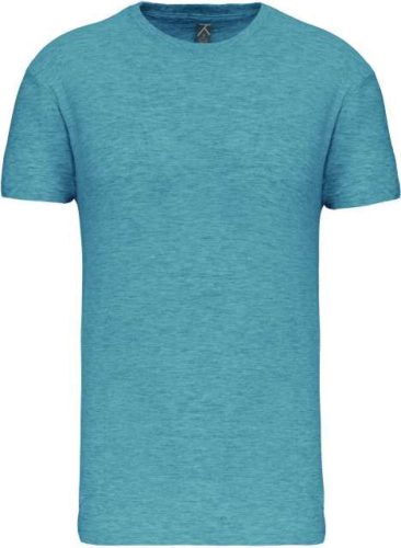 Férfi organikus rövid ujjú póló, Kariban KA3025IC, Cloudy Blue Heather-2XL