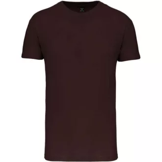   Férfi organikus rövid ujjú póló, Kariban KA3025IC, Chocolate-S