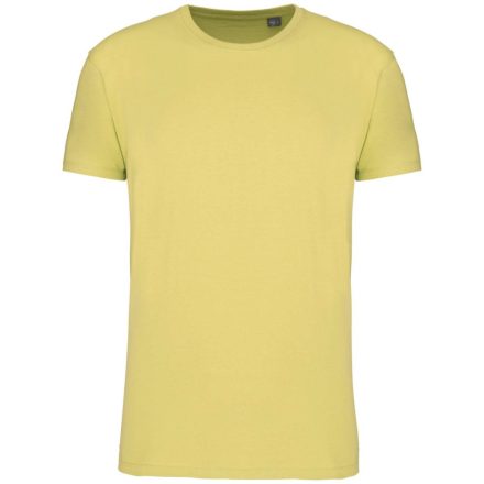 Férfi organikus rövid ujjú póló, Kariban KA3025IC, Lemon Yellow-M