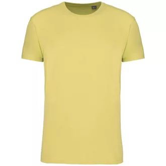   Férfi organikus rövid ujjú póló, Kariban KA3025IC, Lemon Yellow-S