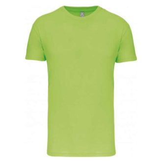   Férfi organikus rövid ujjú póló, Kariban KA3025IC, Lime-S