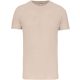 Férfi organikus rövid ujjú póló, Kariban KA3025IC, Light Sand-2XL
