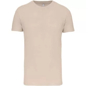  Férfi organikus rövid ujjú póló, Kariban KA3025IC, Light Sand-S
