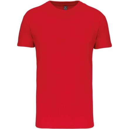 Férfi organikus rövid ujjú póló, Kariban KA3025IC, Red-3XL
