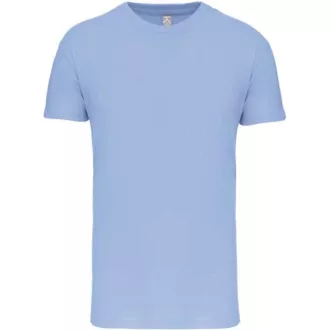   Férfi organikus rövid ujjú póló, Kariban KA3025IC, Sky Blue-S