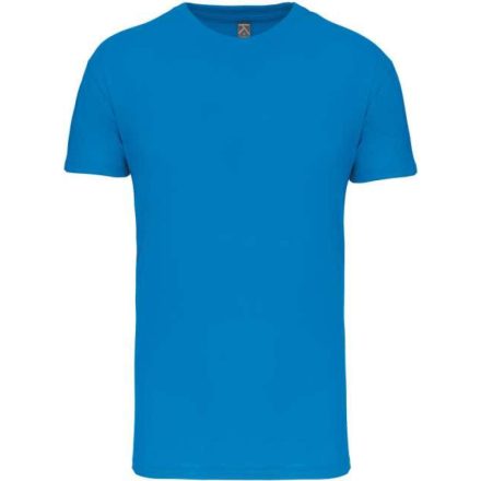 Férfi organikus rövid ujjú póló, Kariban KA3025IC, Tropical Blue-S