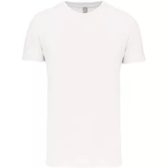   Férfi organikus rövid ujjú póló, Kariban KA3025IC, White-S