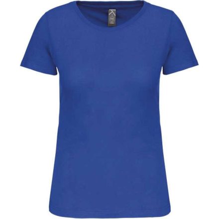 Női organikus kereknyakú rövid ujjú póló, Kariban KA3026IC, Light Royal Blue-L