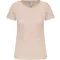 Női organikus kereknyakú rövid ujjú póló, Kariban KA3026IC, Light Sand-M