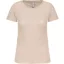 Női organikus kereknyakú rövid ujjú póló, Kariban KA3026IC, Light Sand-S