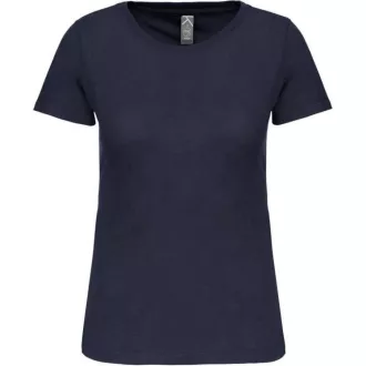   Női organikus kereknyakú rövid ujjú póló, Kariban KA3026IC, Navy-XS