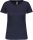 Női organikus kereknyakú rövid ujjú póló, Kariban KA3026IC, Navy-XS
