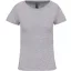 Női organikus kereknyakú rövid ujjú póló, Kariban KA3026IC, Oxford Grey-L