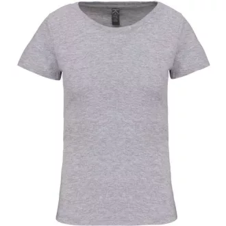   Női organikus kereknyakú rövid ujjú póló, Kariban KA3026IC, Oxford Grey-S