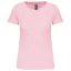 Női organikus kereknyakú rövid ujjú póló, Kariban KA3026IC, Pale Pink-2XL
