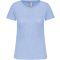Női organikus kereknyakú rövid ujjú póló, Kariban KA3026IC, Sky Blue-L