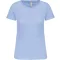 Női organikus kereknyakú rövid ujjú póló, Kariban KA3026IC, Sky Blue-M