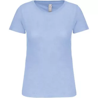  Női organikus kereknyakú rövid ujjú póló, Kariban KA3026IC, Sky Blue-XS