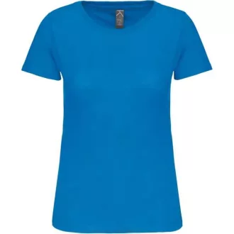   Női organikus kereknyakú rövid ujjú póló, Kariban KA3026IC, Tropical Blue-XS