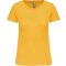 Női organikus kereknyakú rövid ujjú póló, Kariban KA3026IC, Yellow-2XL