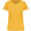 Női organikus kereknyakú rövid ujjú póló, Kariban KA3026IC, Yellow-XL