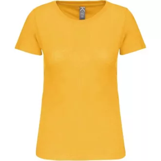   Női organikus kereknyakú rövid ujjú póló, Kariban KA3026IC, Yellow-XS