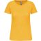 Női organikus kereknyakú rövid ujjú póló, Kariban KA3026IC, Yellow-XS
