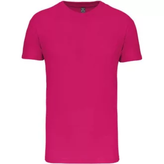   Gyermek kereknyakú organikus pamut póló, Kariban KA3027IC, Fuchsia-4/6