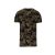 Férfi terepmintás környakas, rövid ujjú póló, Kariban KA3030, Olive Camouflage-L