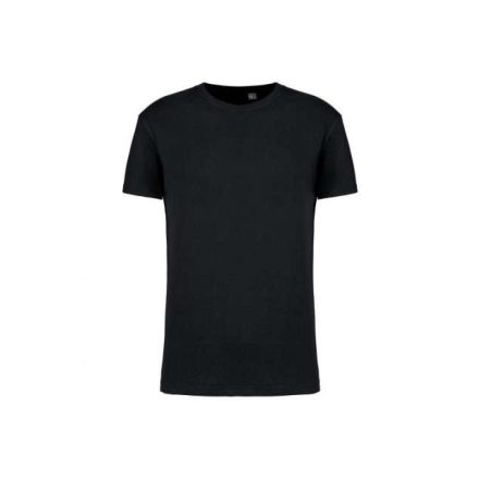 Uniszex  körkötött organikus póló rövid ujjú, Kariban KA3032IC, Black-XXS