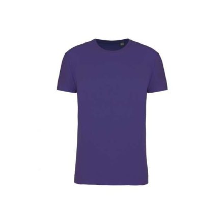 Uniszex  körkötött organikus póló rövid ujjú, Kariban KA3032IC, Deep Purple-XL