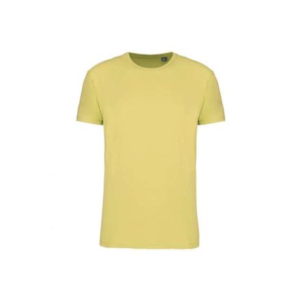 Uniszex  körkötött organikus póló rövid ujjú, Kariban KA3032IC, Lemon Yellow-L