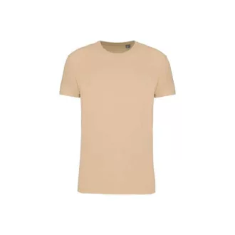   Uniszex  körkötött organikus póló rövid ujjú, Kariban KA3032IC, Light Sand-S