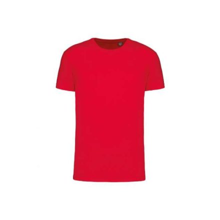 Uniszex  körkötött organikus póló rövid ujjú, Kariban KA3032IC, Red-3XL