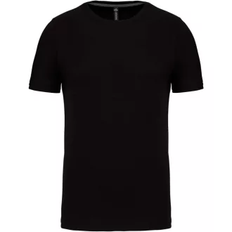Férfi jersey rövid ujjú póló, Kariban KA356, Black-S