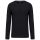 Férfi kereknyakú hosszú ujjú pamut póló, Kariban KA359, Black-XL