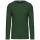 Férfi kereknyakú hosszú ujjú pamut póló, Kariban KA359, Forest Green-2XL