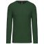Férfi kereknyakú hosszú ujjú pamut póló, Kariban KA359, Forest Green-3XL