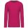 Férfi kereknyakú hosszú ujjú pamut póló, Kariban KA359, Fuchsia-S