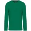 Férfi kereknyakú hosszú ujjú pamut póló, Kariban KA359, Kelly Green-M