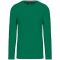 Férfi kereknyakú hosszú ujjú pamut póló, Kariban KA359, Kelly Green-S
