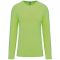 Férfi kereknyakú hosszú ujjú pamut póló, Kariban KA359, Lime-3XL